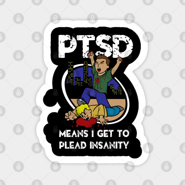 PTSD Sticker by blackdrawsstuff